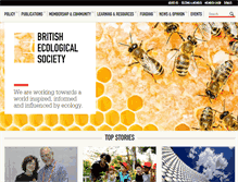 Tablet Screenshot of britishecologicalsociety.org